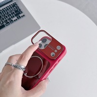Coque magnétique antichoc avec support d'objectif rabattable et dos mat pour iPhone 18 Pro Max, compatible iPhone 12, 13, 14, 15, 16, 17