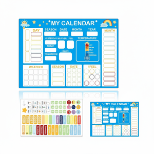 Calendario de Pizarra Blanca para Niños 2026: Mi Primer Calendario Diario para Preescolar, Educación en Casa, Tabla de Días y Semanas para Niños Pequeños, Clima - Product Image 1