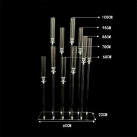 Hôtel cristal acrylique Transparent chandelier événement mariage scène accessoires décoration