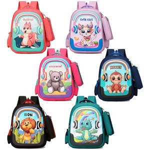 3D Cute <strong>Cartoon</strong> 2 Pieces <strong>Backpack</strong> for Kids Boys and Girls Elementary School Daypack Waterproof Preschool Toddlers Bookbag - Product Image 2