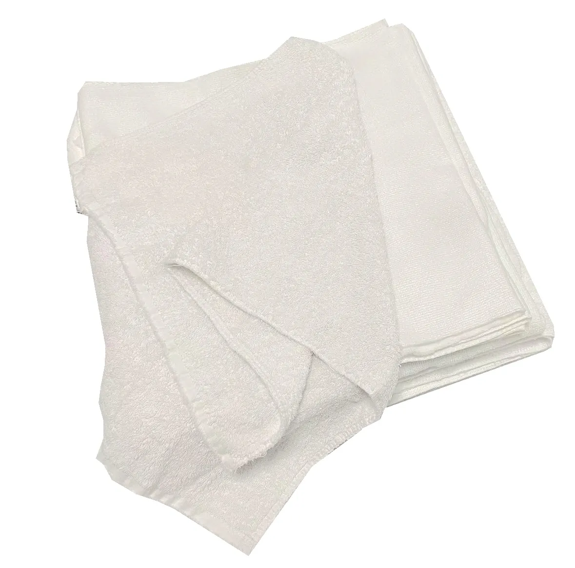 공업용 면 테리 수건 걸레를 100% 우수한 흡수성 효율적인 청소 60-120 CM 흰색 수건 걸레