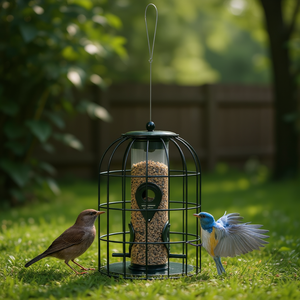 Comedero Automático para Mascotas DB Green Steel de 5L, Comedero para Pájaros de Exterior, Ecológico, Diseño Redondeado Simple y Sólido - Product Image 2