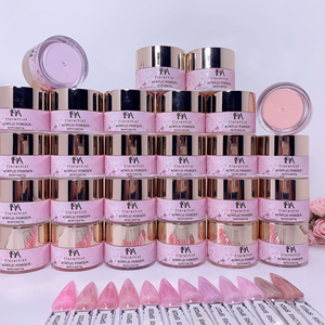 Etiqueta privada 2oz Acrílico Precio del fabricante 60 colores <span class=keywords><strong>Nude</strong></span> Pink Ombre Colors Polvo acrílico para suministro de uñas - Product Image 4