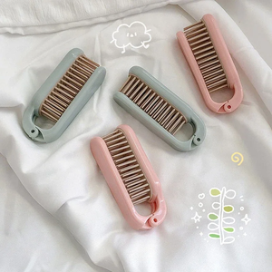 Air Cushion <b>Hair</b> Styling Comb Mini <b>Folding</b> Comb Women Portable Compact Comb Ins Cute Students Anti-static Massage <b>Hair</b> <b>Brush</b> - Product Image 3