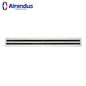 Grille de ventilation carrée en aluminium ZENGO LSD pour climatisation et ventilation, diffuseur linéaire <span class=keywords><strong>à</strong></span> fentes pour <span class=keywords><strong>plafond</strong></span> - Product Image 1