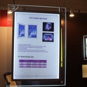 Window Display Led Slim Acrylic Light <b>Box</b> Hanging Crystal Advertising Led Light <b>Box</b> - Product Image 3