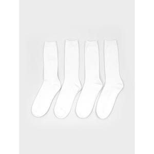 Chaussettes Golif à col long et au genou pour femmes ensemble de 4 pièces respirant Jacquard rayé imprimé personnalisé un ajusté léger tricoté équipage" - Product Image 1