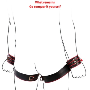 Cinturón de Cuero para Atar Muñecas y Piernas, Accesorios de Entrenamiento Comportamental, Set de Bondage de Cuero Fetiche, Juguete Erótico BDSM, Juguetes Sexuales para Adultos al por Mayor - Product Image 3