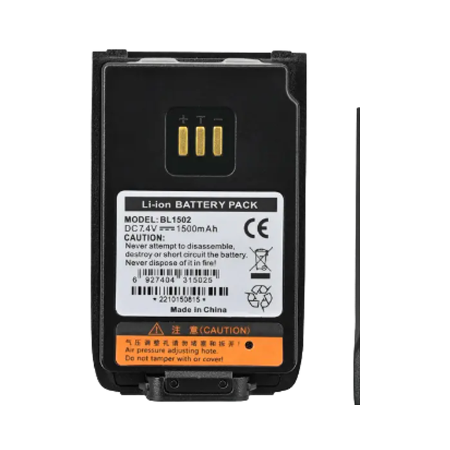 BL1502/BL1504 Replacement Battery for PD500/PD600 Two-Way Radios Use 1500mAh Li-ion Walkie Talkie 7.4V Voltage