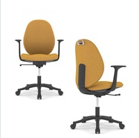 Chaise ergonomique de haute qualité avec dossier réglable et structure en nylon - Tabouret ergonomique pour clinique dentaire, cabinet médical, salon