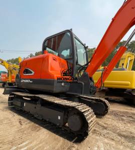 Mini pelle sur chenilles hydraulique Doosan Dx60 d'occasion de haute qualité Corée Excavateurs Doosan d'origine à vendre Composants de base PLC - Product Image 6