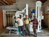 Machine à décortiquer le millet/le café/le riz automatique 220V60HZ/380V50HZ, capacité 1000kg/h, moulin à riz agricole combiné