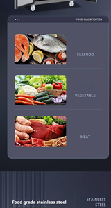 Réfrigérateur commercial NE-815 à quatre portes grande capacité pour cuisine domestique, refroidissement par air, 980L, thermostat, affichage numérique, réfrigérateur à porte coulissante - Product Image 2