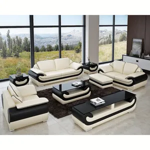 Oturma odası mobilya oturma odası kanepe İtalyan deri kanepe siyah modern kumaş kesit sofaliving odası mobilya ile modern
