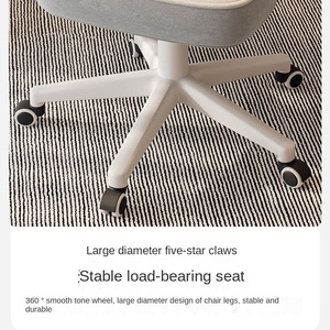 Cómoda <span class=keywords><strong>Silla</strong></span> de <span class=keywords><strong>escritorio</strong></span> con respaldo de elevación giratoria para dormitorio de niña, taburete de maquillaje de pétalos, taburete para cambiar zapatos, <span class=keywords><strong>silla</strong></span> de oficina - Product Image 4
