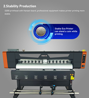 Impresora Eco Solvente de 1.8m con Cabezal de Impresión I3200E1 / I1600E1 / XP600, Impresora de Vinilo de Gran Formato para Impresión de Pancartas Publicitarias