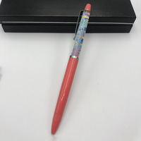 Flotteur en plastique ABS 2d PVC personnalisable Stylo à bille liquide flottant Aqua Logo de la marque de l'usine Stylo pour cadeaux promotionnels
