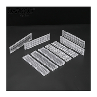 Fabricants de lampes Lentilles optiques Modules de calandre Lumière linéaire pour modules réflecteurs 286x61Mm Darkoo Optics Pmma Linear Lens