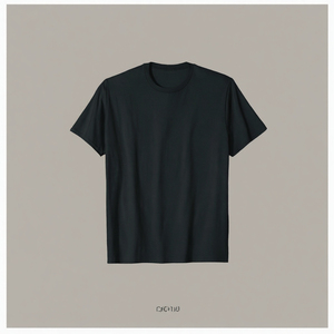 OEM Custom logo Embroidery Printed Design 200g Pure Cotton Cross-border Special Brand Men's Large Size Short-sleeved T-shirt - Product Image 3