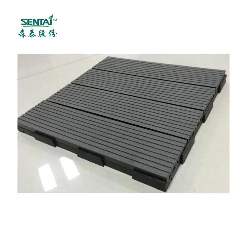 310*310*22mm easy install high quality WPC DIY deck Tiles balcony terrace garden wpc interlocking DIY composite tiles ST02ST1