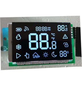 Monochrome <span class=keywords><strong>Lcd</strong></span>-Display Fabrikant Custom Tn Kleur Zwart Va Htn Stn Fstn 7 <span class=keywords><strong>Segment</strong></span> Cog Lcm <span class=keywords><strong>Lcd</strong></span>-Scherm <span class=keywords><strong>Module</strong></span> Voor Thermostaat - Product Image 4