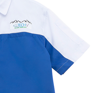 เสื้อเชิ้ตช่างแบบติดกระดุมสำหรับผู้ชาย ผลิตตามสั่ง OEM ผ้าโพลีเอสเตอร์ผสมคอตตอน ยี่ห้อ iGift - Product Image 4