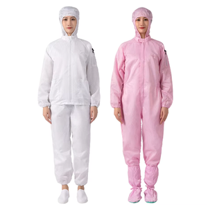 Traje ESD para trabajadores Juego de ropa de limpieza antiestática sin polvo Capucha Apel Ropa DE SEGURIDAD dividida para fábrica - Product Image 1