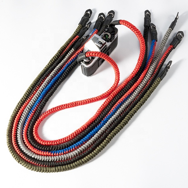 Camera Neck Strap 105CM Parachute Cord Nylon Climbing Rope Strap for All DSLR Micro Camera