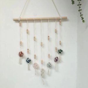 พู่ห้อยหินคริสตัลธรรมชาติ 7 จักระ สำหรับตกแต่งบ้าน ทำด้วยมือ - Product Image 2