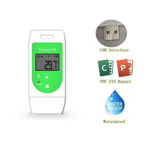 Registrador de temperatura e umidade de uso repetido com suporte OEM personalizado