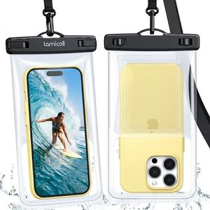 Funda Impermeable para Teléfono Lamicall PRAB04, Compatible con Fundas Protectoras, Bolsa Seca Sumergible IPX8, Cubierta para Pantalla Táctil, Compatible con Fundas Gruesas - Product Image 1