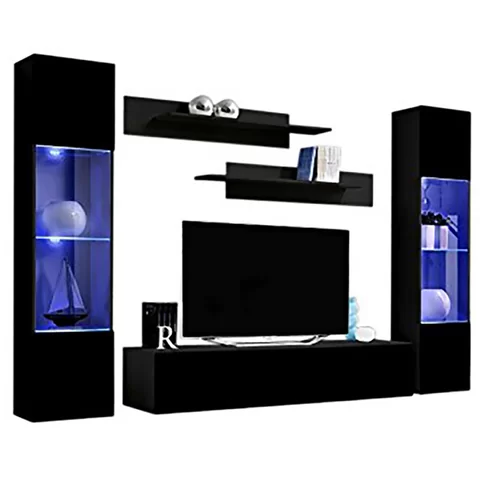 High Gloss modern wooden wall mounted TV stand Sets Living room storage TV cabinet Sets Floating Entertainment Center For TVs