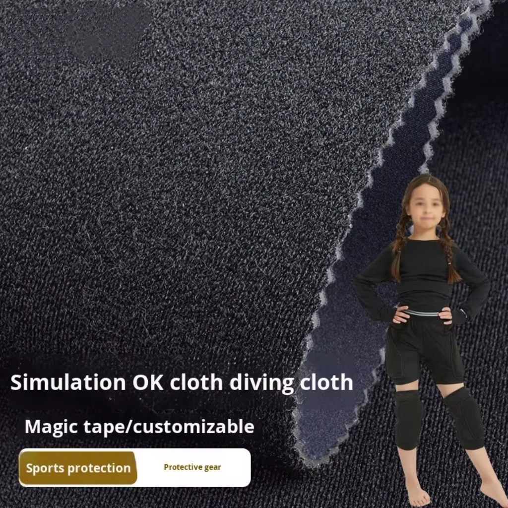 Factory Supply for Sticky Cloth Diving Material Nylon Neoprene Fleece Four Seasons Waist Support Fabric Hunchback Correction