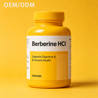 Capsules de chlorhydrate de berbérine personnalisées, antioxydant naturel, soutien immunitaire et hépatique, pilules alimentaires