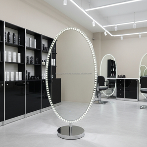 Espejo Tradicional Grande en Forma de Arco con Luz LED para Maquillaje, Peluquería y Barbería, Duradero - Product Image 4