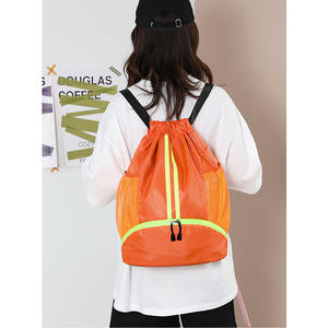 Sac à dos de sport décontracté en polyester écologique imperméable avec logo personnalisé, couleurs personnalisées, sac à dos de basketball - Product Image 6