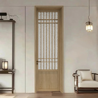 Porte complète en bois composite sans formaldéhyde, style chinois moderne, isolation acoustique, pour usage commercial