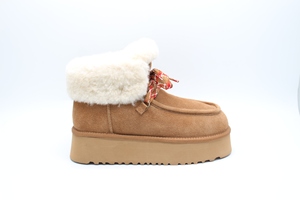 Nuevas <span class=keywords><strong>botas</strong></span> de nieve con <span class=keywords><strong>plataforma</strong></span> para mujer con cremallera frontal, <span class=keywords><strong>botas</strong></span> de nieve de tubo medio integradas de piel - Product Image 3