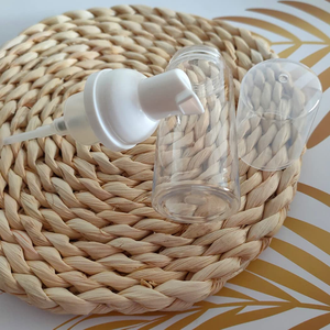 White Transparent Empty Facial Cleanser Foaming <b>Bottle</b> Plastic Pet Soap Dispenser With Foam Pump <b>Bottle</b> - Product Image 3