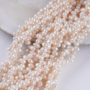 Perles d'eau douce naturelles de Zhuji, 6-7 mm, en forme de fil, avec trou de tête, perles dispersées, 28 trous, matériel de bijouterie DIY, perles en vrac - Product Image 4