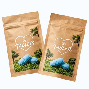 <span class=keywords><strong>Bolsas</strong></span> <span class=keywords><strong>de</strong></span> Papel Kraft con Cierre para Envasado <span class=keywords><strong>de</strong></span> Medicamentos/Píldoras/Farmacéuticos Biodegradables, Bolsa Ecológica para Envasado <span class=keywords><strong>de</strong></span> Cápsulas Personalizada - Product Image 1