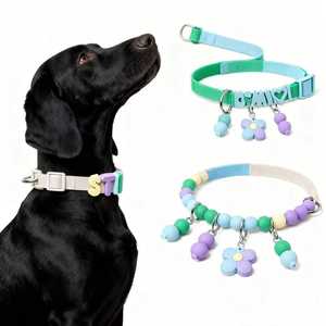 Conjunto de Correa y <span class=keywords><strong>Collar</strong></span> para Mascotas Ajustable, de Poliéster Ecológico Suave, con Hebilla, Personalizable - Product Image 4
