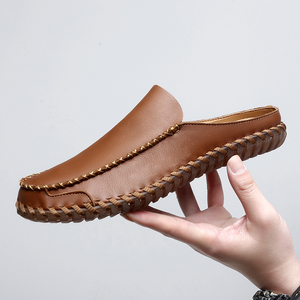 Sandales d'été confortables et durables en cuir pleine fleur, best-seller, bonne qualité, pantoufles en cuir de vachette véritable - Product Image 4