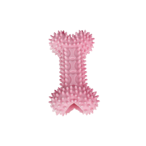 Suministros duraderos para mascotas, juguete para cachorros con forma de hueso de goma TPR colorido, Limpieza de dientes indestructible, masticable para perros - Product Image 4