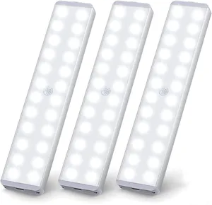 LED Motion Sensor Light 30-LED Lighting for Homelife Remote Wireless Battery Powered Lights Bar (3 Pack)