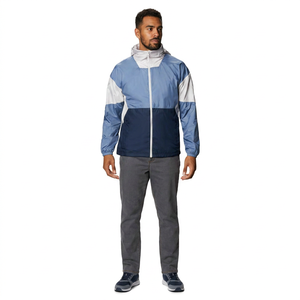 Veste coupe-vent pour homme grande taille Finer Threads, style vintage, 100% coton, col montant, fermeture éclair, automne - Product Image 1