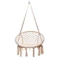 Fauteuil suspendu moderne en métal et corde pour patio extérieur, chaise hamac avec capacité de 300 lb, mobilier de jardin et de cour