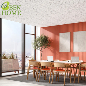 Système de suspension moderne en fibres minérales perforées, artistique et carré, facile à installer, ignifuge et insonorisant pour usage commercial - Product Image 3