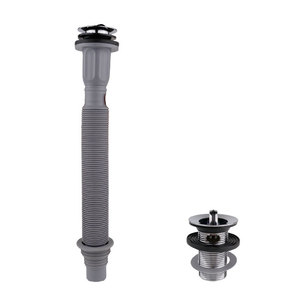 Manguera de Desagüe Retráctil Cromada Rectangular de Diseño Moderno para Lavabo, Ideal para Baños y Hoteles, Gran Venta - Product Image 1