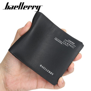 กระเป๋าสตางค์ทรงบางสำหรับผู้ชายแบรนด์ Baellerry สีดำกาแฟ ช่องใส่บัตรหลายช่อง ใช้ได้ทุกวัน - Product Image 4